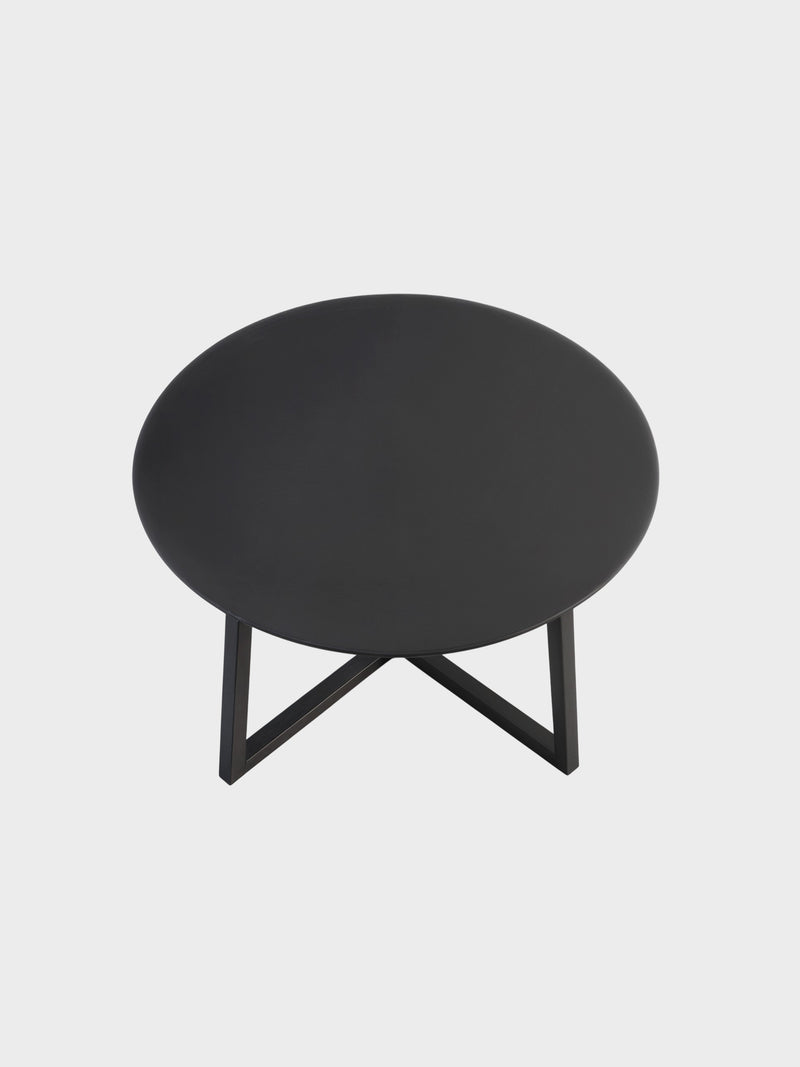 Round Wood Coffee Table-2