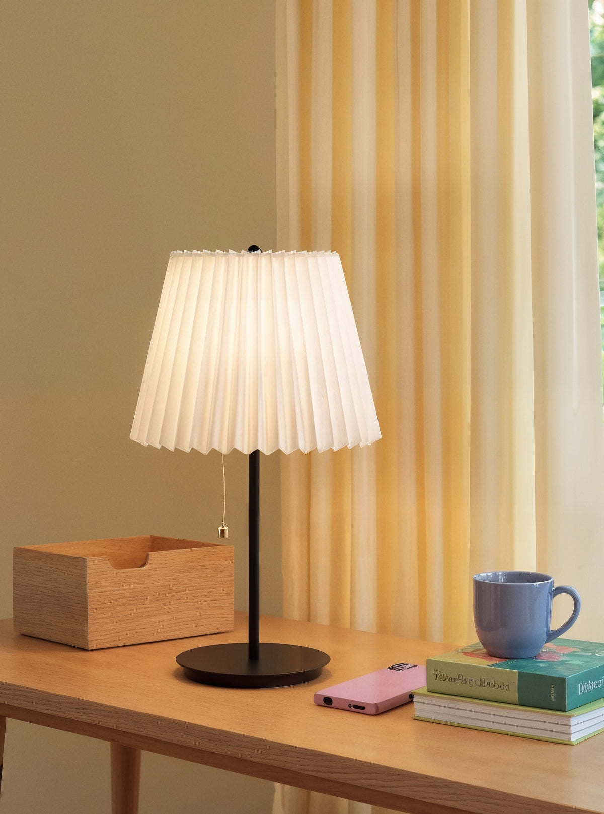 Pleated Shade Table Lamp
