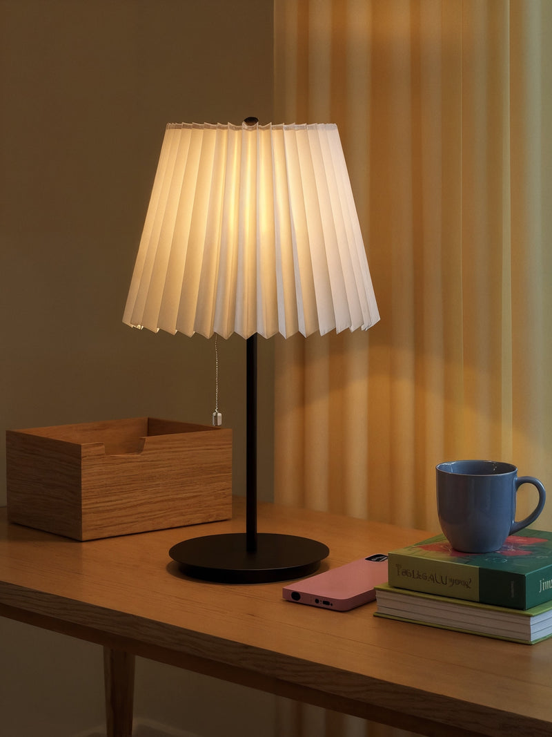 Pleated Shade Table Lamp-3