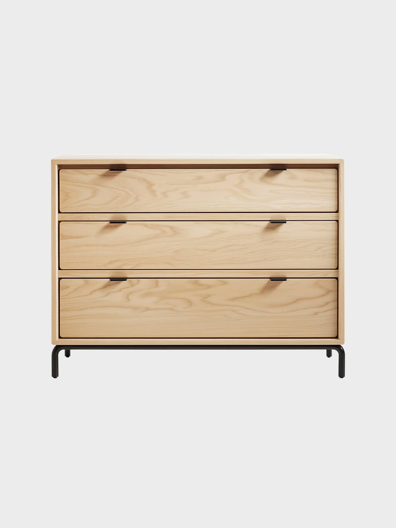 Three-Drawer Wooden Dresser-1
