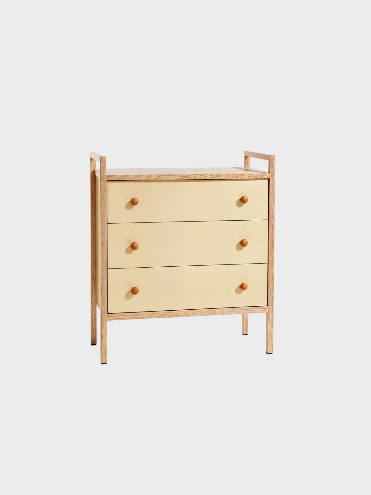 Three-Drawer Dresser with Frame-1