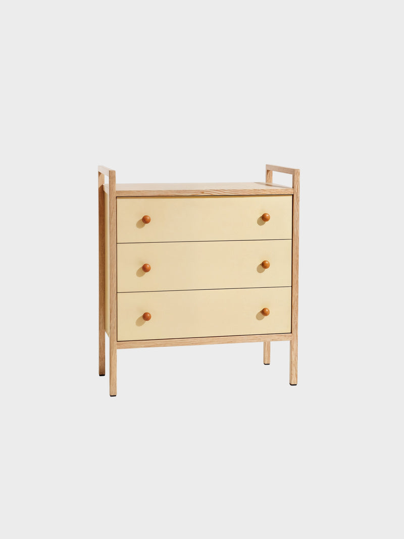 Three-Drawer Dresser with Frame-1