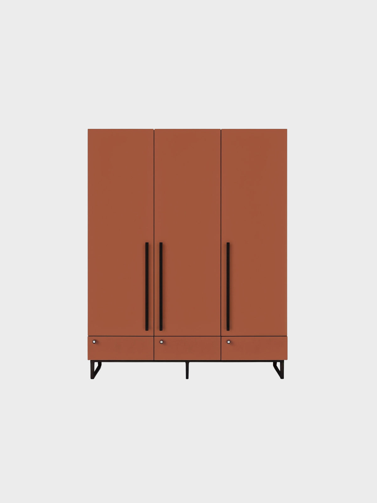 Three-Door Wardrobe with Drawers