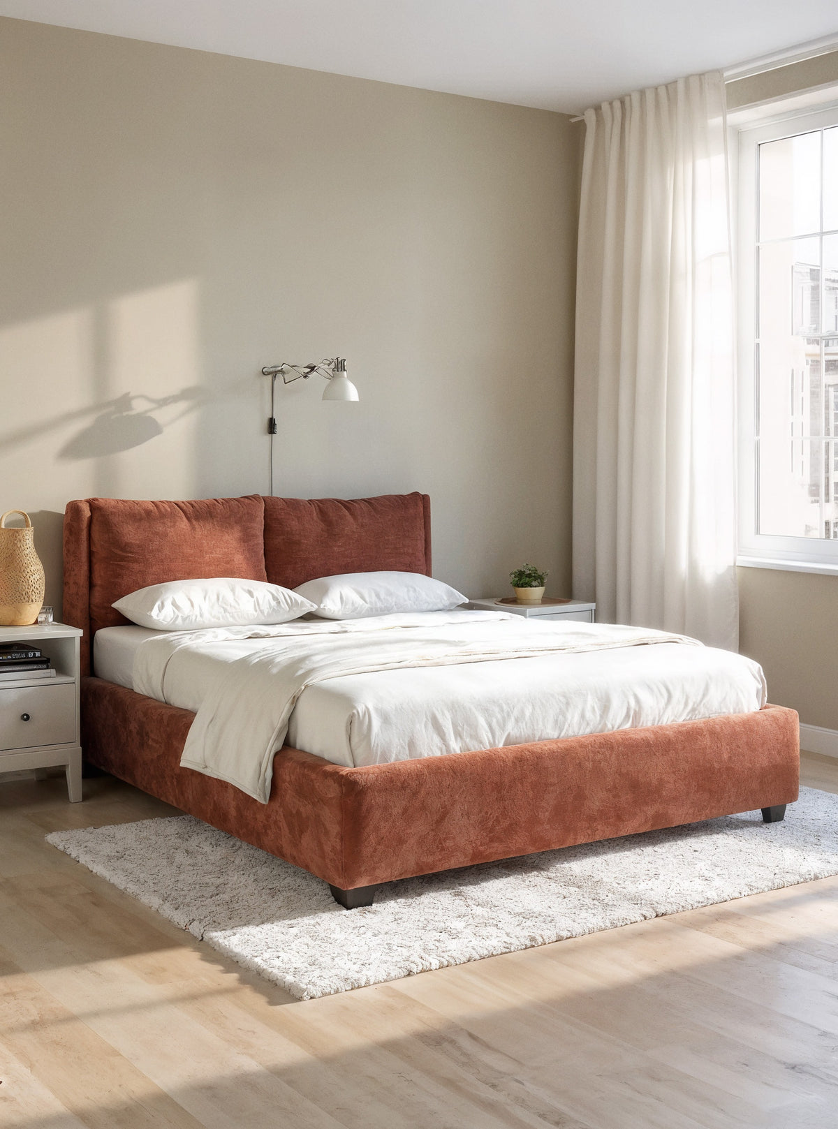 Upholstered Pillow-Back Bed-2