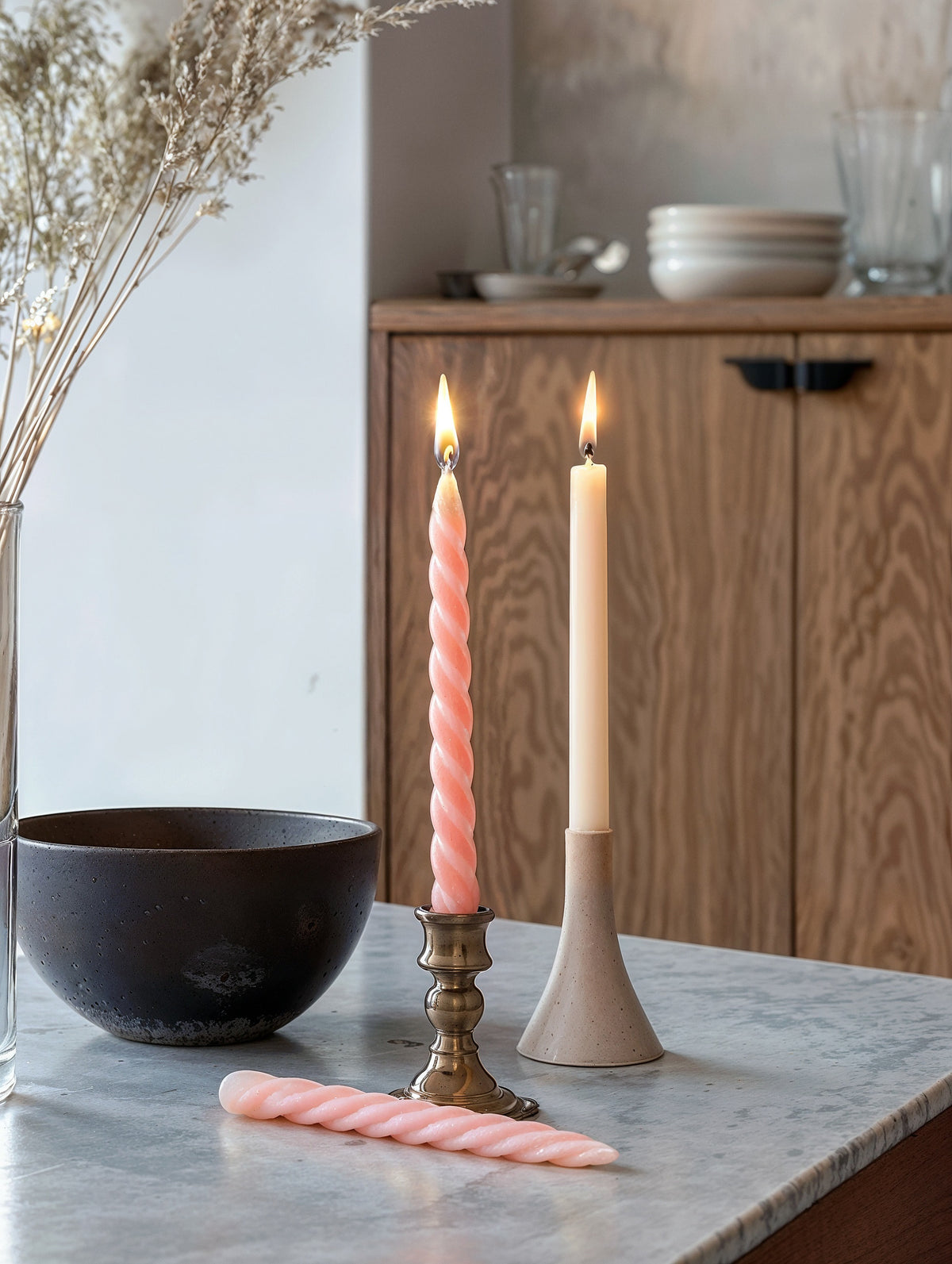 Twist Taper Candle Set-5