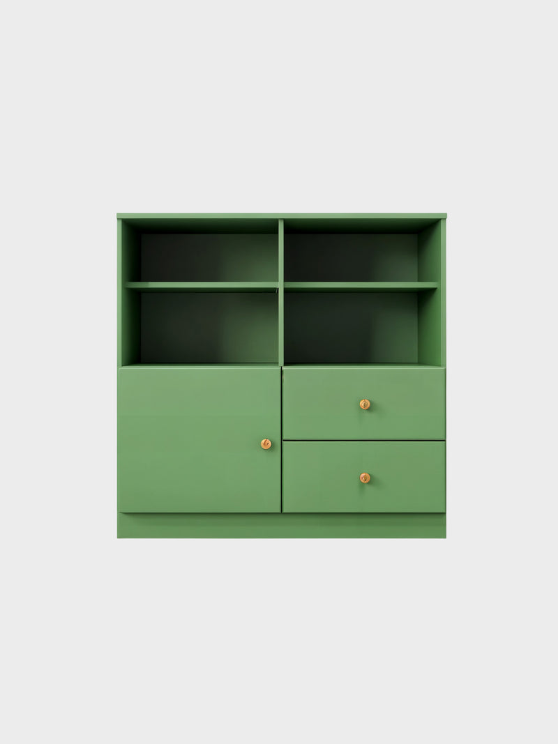 Low Storage Unit with Shelves-1