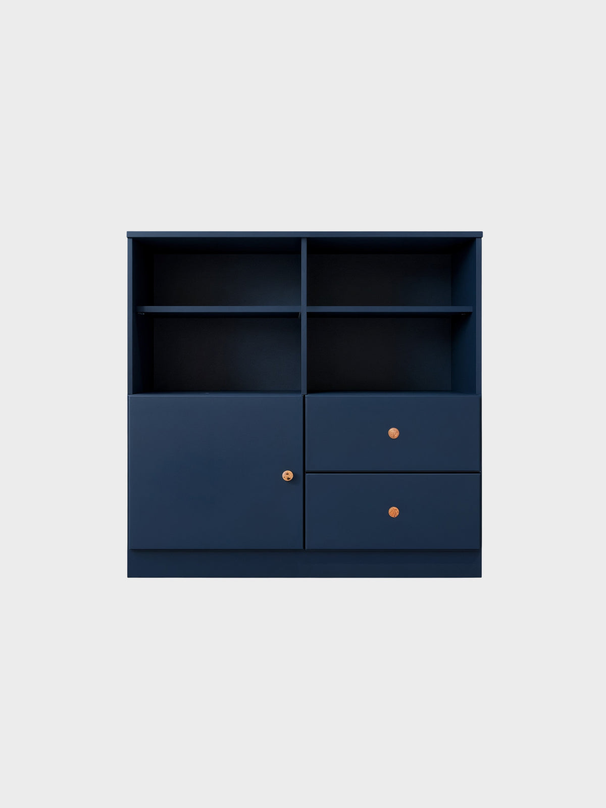 Low Storage Unit with Shelves