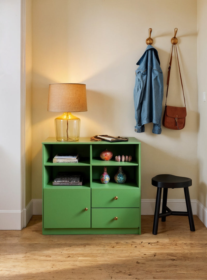 Low Storage Unit with Shelves-3