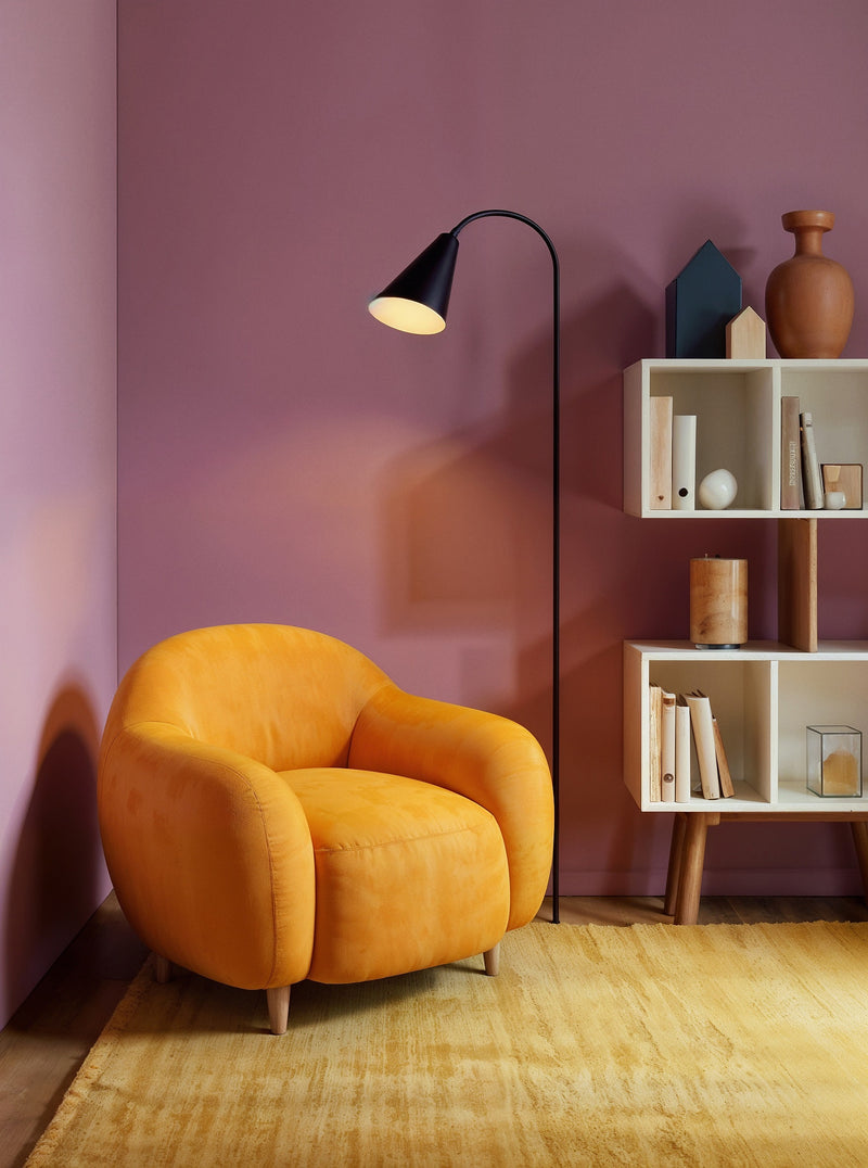 Round Arm Lounge Chair-1