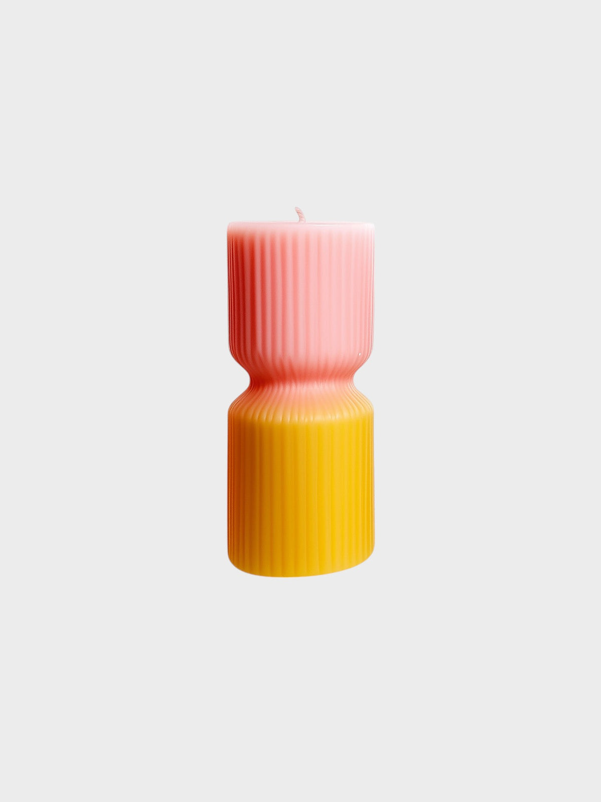 Ribbed Hourglass Candle