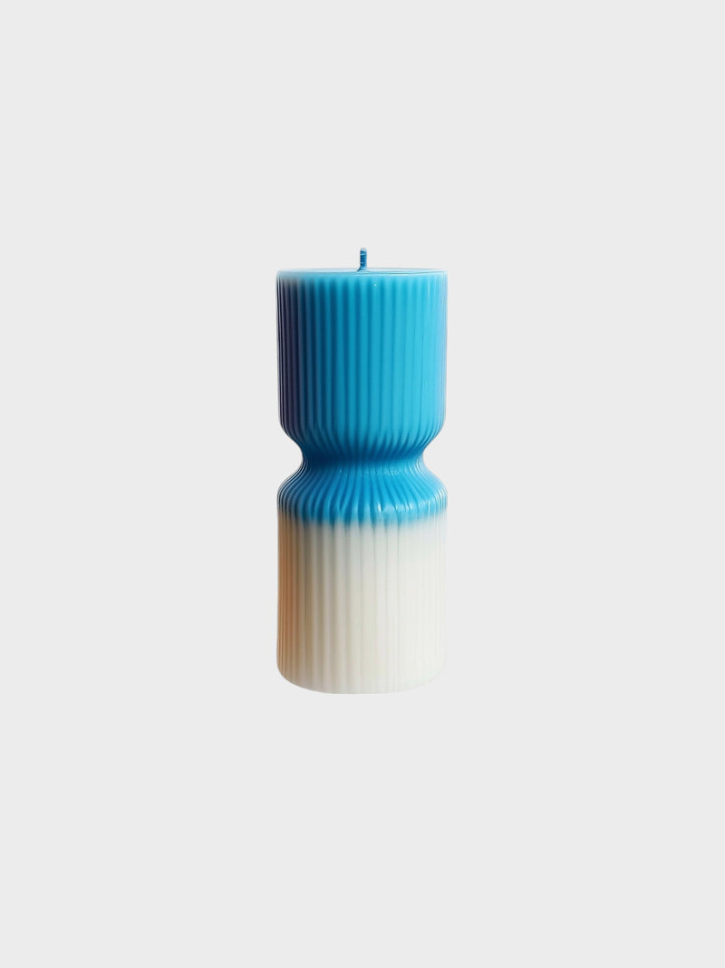 Ribbed Hourglass Candle-3