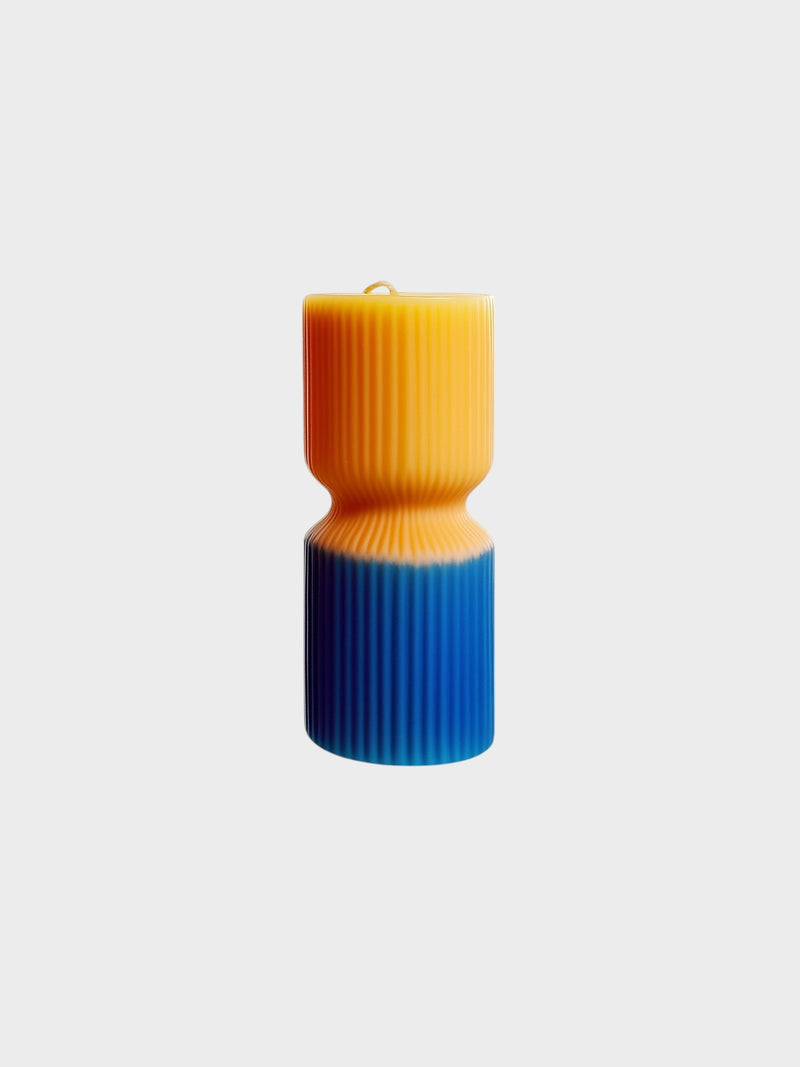 Ribbed Hourglass Candle-4