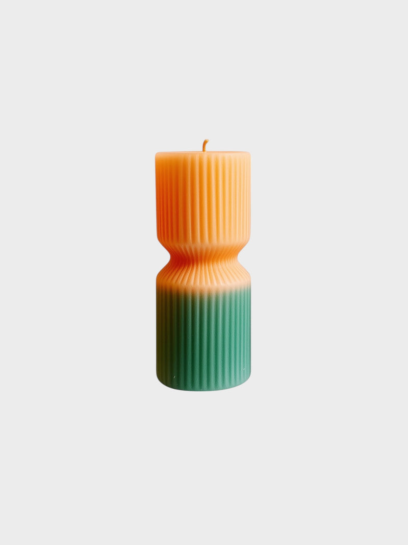 Ribbed Hourglass Candle-5